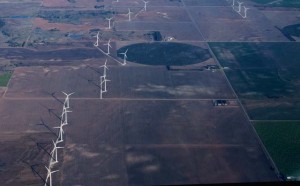 Large field of wind generators