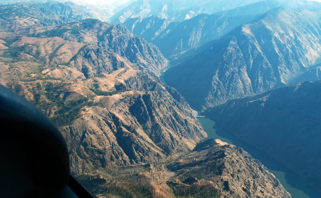 Respecting absolutes enables safe flight past the entrance to Hell's Canyon wilderness area.