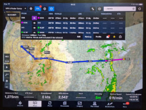 ForeFlight app on iPad