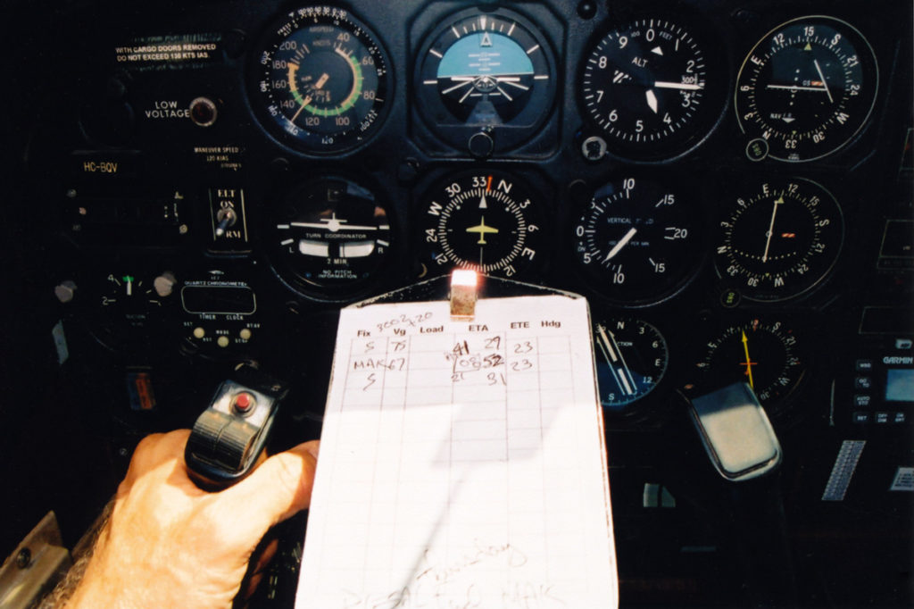 My panel during an approach into Shell.